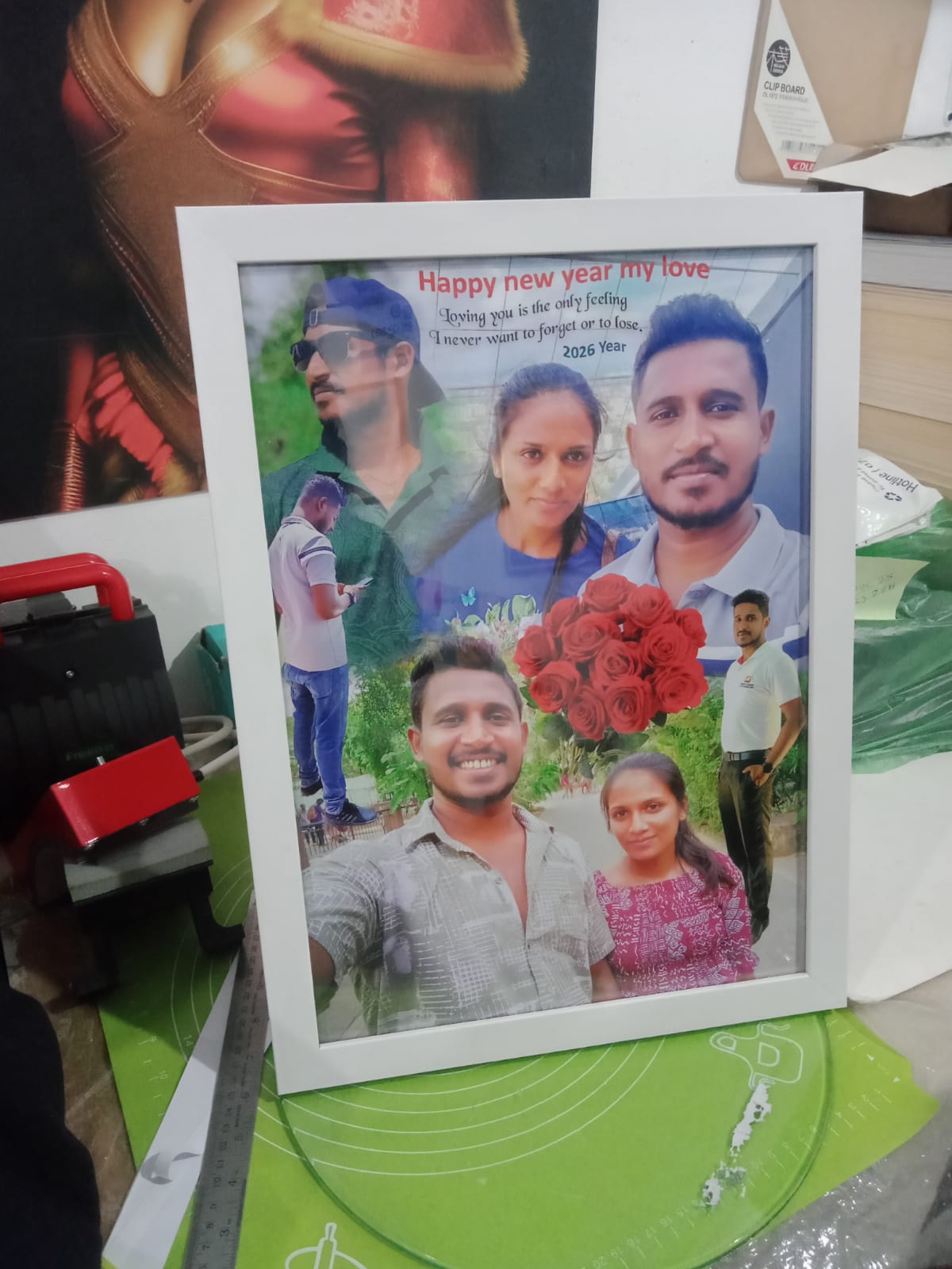 Photo Collage Framed Print