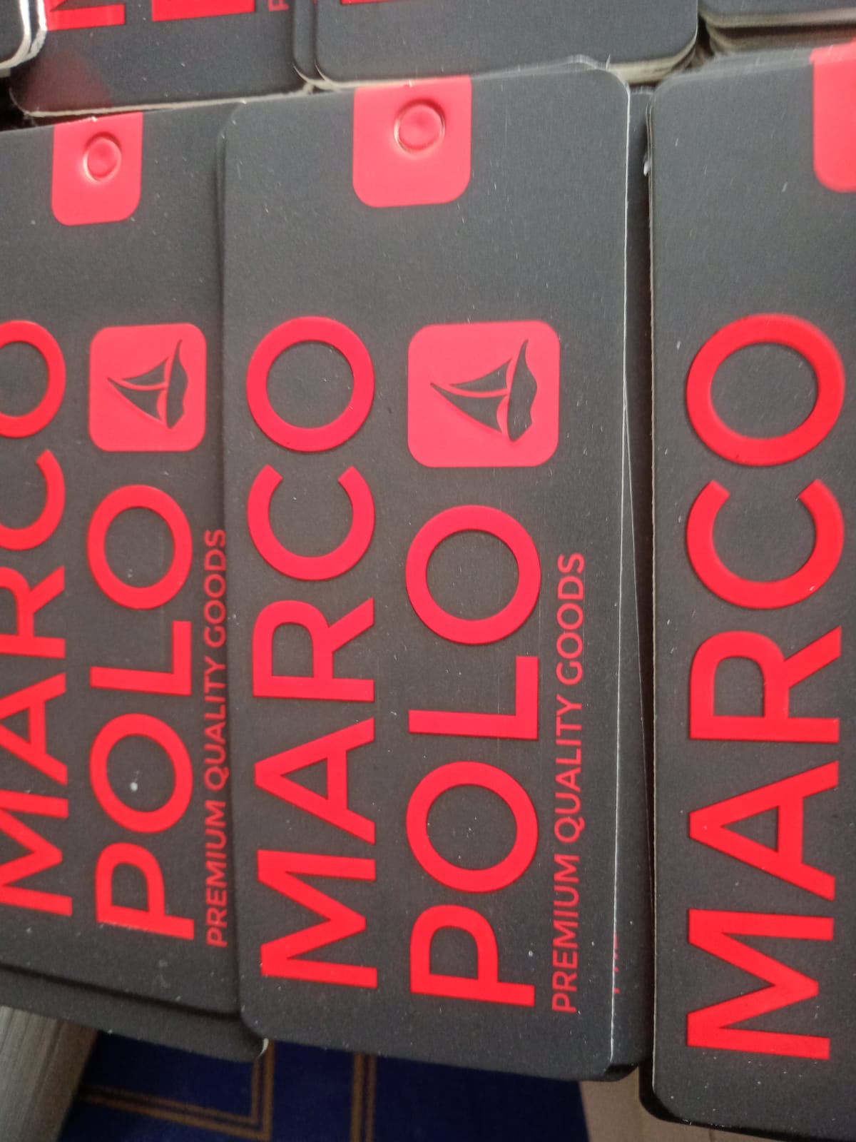 Marco Polo Red Black Tags